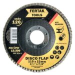 disco de desbaste fertak flap disc maxi n 120 115 x 22mm 4.5