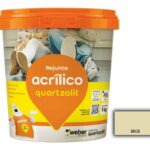 rejunte quartzolit acrilico 1kg bege