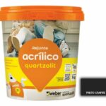 rejunte quartzolit acrilico 1kg preto grafite