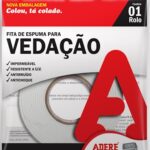 fita de espuma p. vedacao adere branca 25mmx5mt e105 s 1