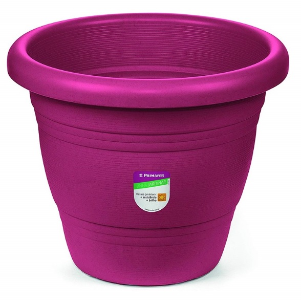 vaso p. jardim plastico vinho 22cm primafer pr6043 3