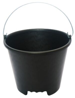 balde de plastico p. obra com 01 cavidade c. alca de metal 12 l brasipla