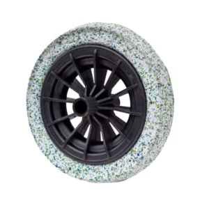 Roda P/carrinho de Mao Pneu Macico Borra Exp Aro Plastico  Paraboni 28